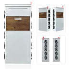 Custom Solar House Number Mailbox Anti-theft Package Box | Arctic White