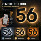 solar wireless led house number product lighting color option introduction
